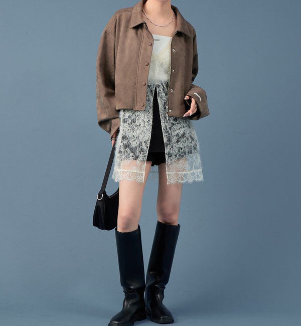  「フェイクスウェードショートブルゾン」|その他|