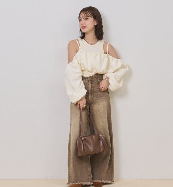  「【@sktnnm企画】ホイップブラウスセットワンピース」|ワンピース|