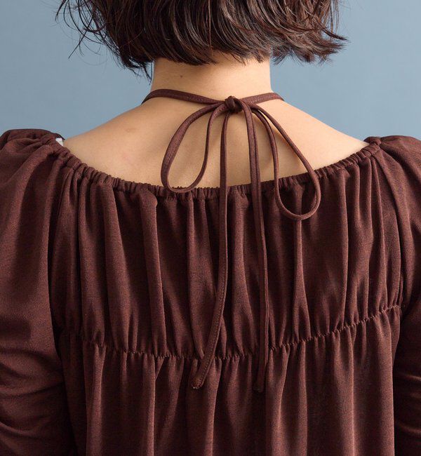  「スクエアネック シャーリングカーディガン」|Tシャツ・カットソー|