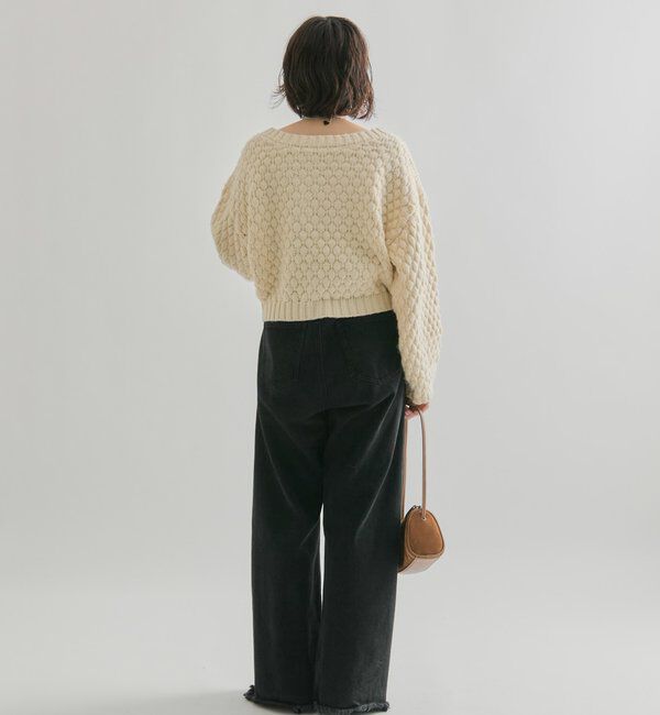  「ポコポコニットカーディガン」|カーディガン|