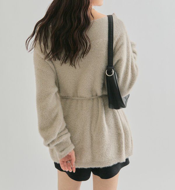  「ミンクライクワイドネックニット」|ニット・セーター|