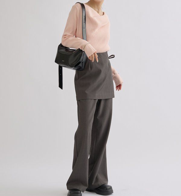  「オフショルリブニット」|ニット・セーター|