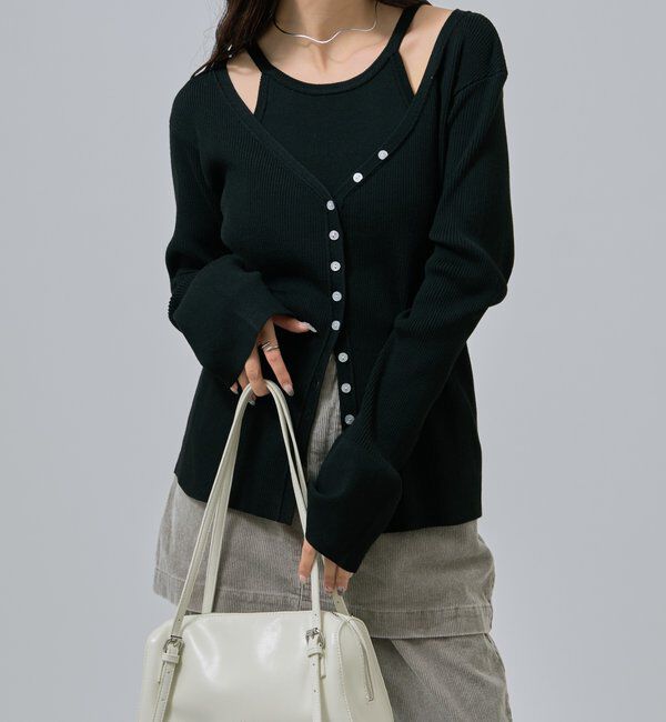 「アメスリニットカーデSET」|カーディガン|