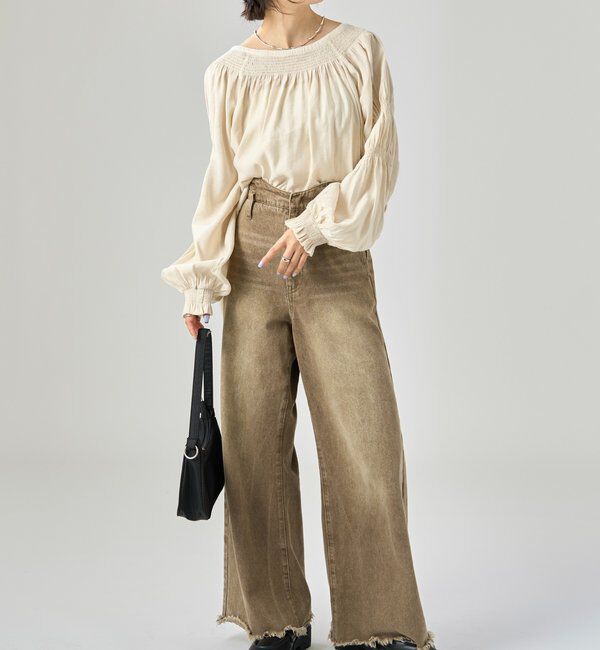  「ボウタイスキッパーブラウス」|シャツ・ブラウス|