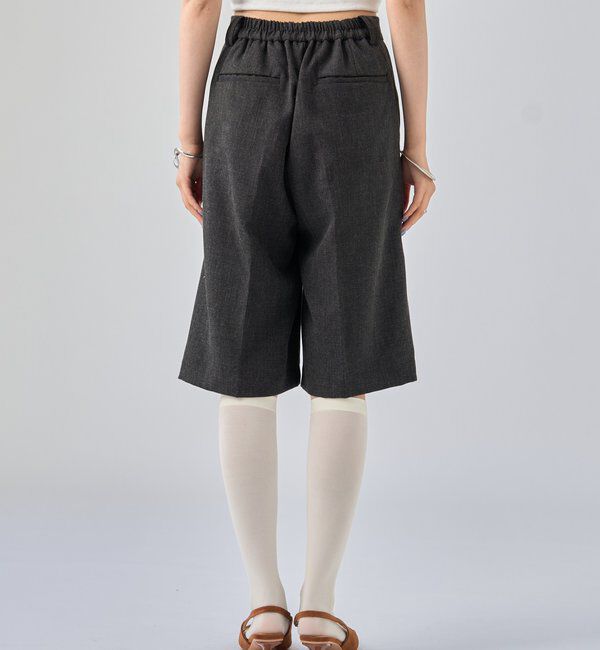  「ウールライクハーフパンツ」|チノ|