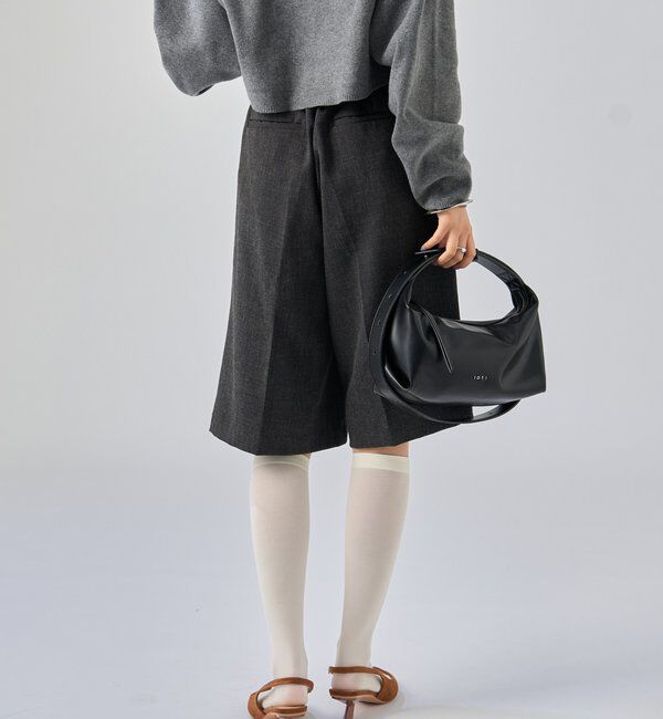  「ウールライクハーフパンツ」|チノ|