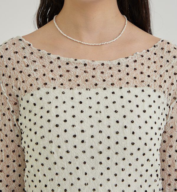  「ドットレースプルオーバー」|Tシャツ・カットソー|