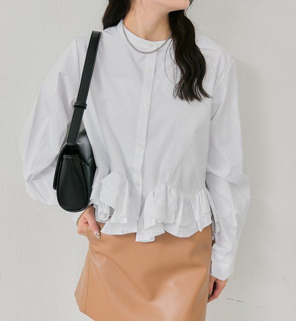  「ウェーブフリルブラウス」|シャツ・ブラウス|