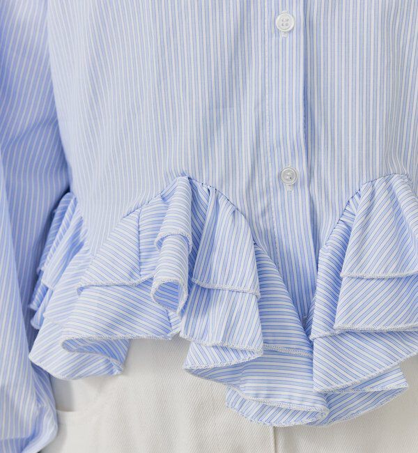  「ウェーブフリルブラウス」|シャツ・ブラウス|