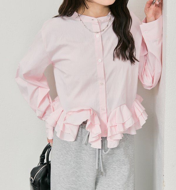  「ウェーブフリルブラウス」|シャツ・ブラウス|
