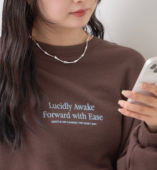  「miniロゴスウェット」|Tシャツ・カットソー|