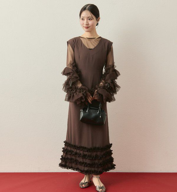  「【@____ri__125企画】ティアードフリルドレスSET」|ワンピース|