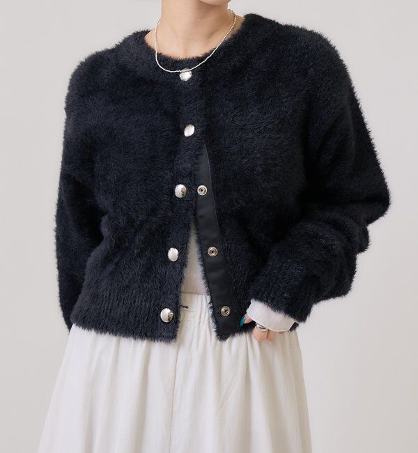  「ミンクライクジャケットカーディガン」|カーディガン|
