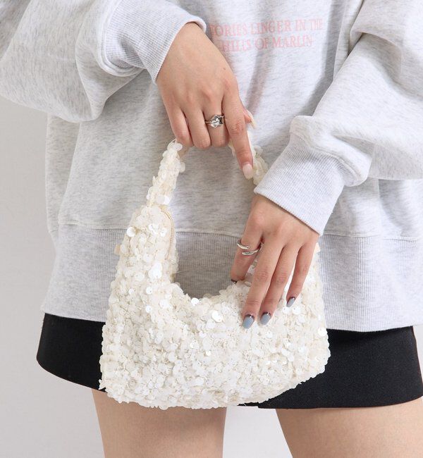  「シャイニーショルダーＢＡＧ」|ショルダー・メッセンジャー|オフホワイト