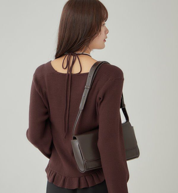  「ペプラムレイヤードニット」|ニット・セーター|