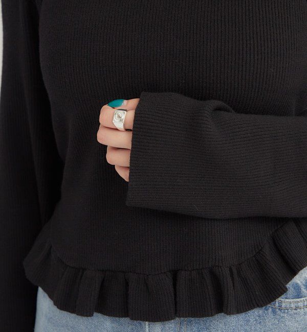  「ペプラムレイヤードニット」|ニット・セーター|