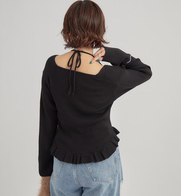  「ペプラムレイヤードニット」|ニット・セーター|