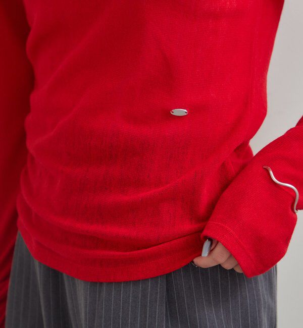  「プレート付きクルーシアーロンT」|Tシャツ・カットソー|