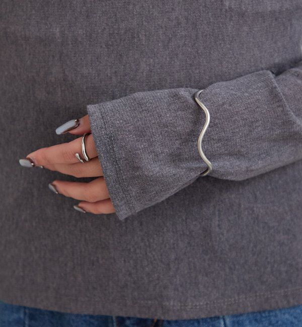  「プレート付きクルーシアーロンT」|Tシャツ・カットソー|