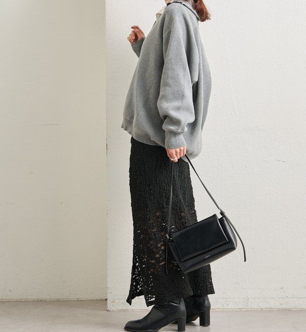  「スウェットライクヘンリーニット」|ニット・セーター|