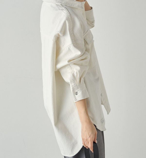  「ダメージデニムシャツ」|シャツ・ブラウス|