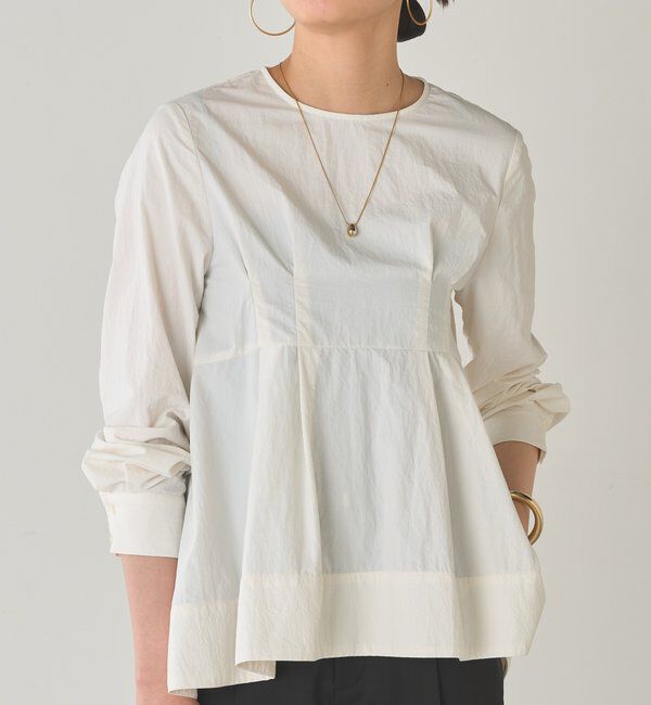  「Aラインペプラムブラウス」|シャツ・ブラウス|