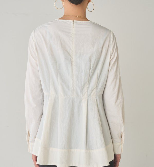  「Aラインペプラムブラウス」|シャツ・ブラウス|