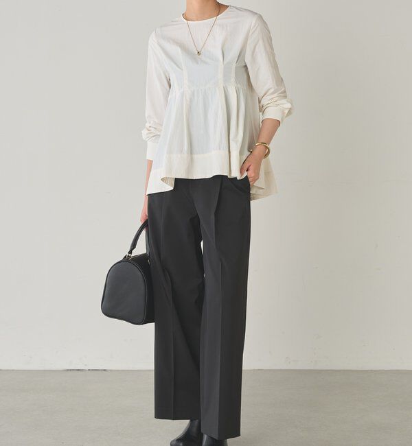  「Aラインペプラムブラウス」|シャツ・ブラウス|