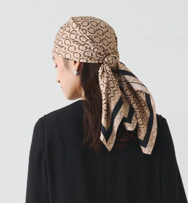  「【GALENA/ガレナ】ジオメトリックプリントスカーフ」|マフラー|