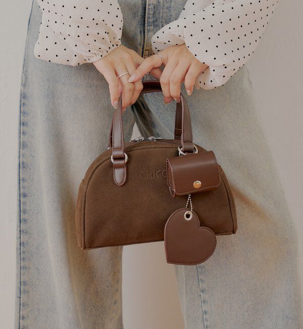  「【REVIVAL/WEB限定】チャーム付ミニボストンバッグ」|ボストンバッグ|