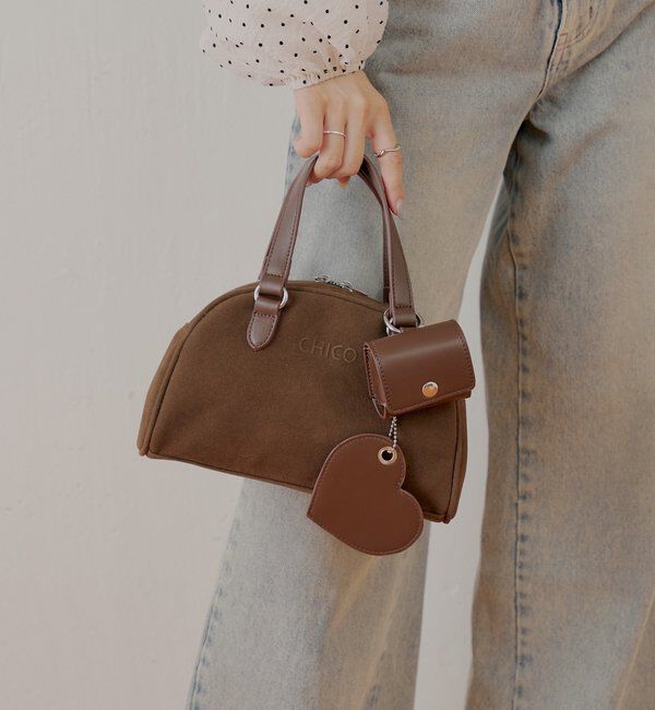  「【REVIVAL/WEB限定】チャーム付ミニボストンバッグ」|ボストンバッグ|