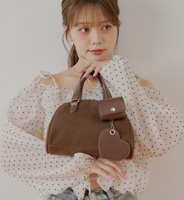  「【REVIVAL/WEB限定】チャーム付ミニボストンバッグ」|ボストンバッグ|