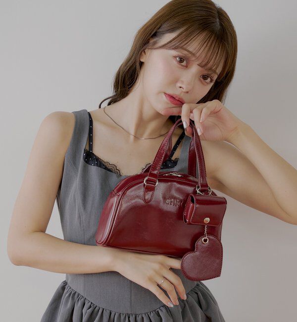  「【REVIVAL/WEB限定】チャーム付ミニボストンバッグ」|ボストンバッグ|