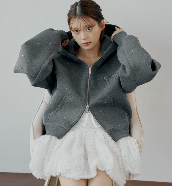  「裾バルーンレースミニスカート」|スカート|