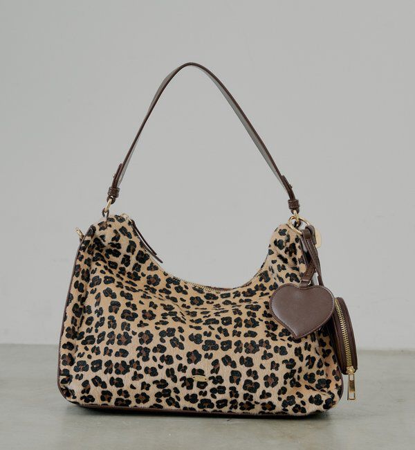  「ポーチチャーム付きスエードコンビボストンバッグ」|ボストンバッグ|ベージュその他2