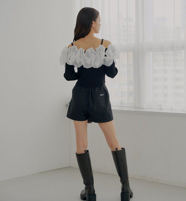  「フロントタックショートパンツ」|チノ|