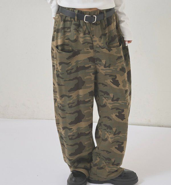  「【低身長・高身長対応】SLASH POCKET SWEAT EASY PANTS」|チノ|