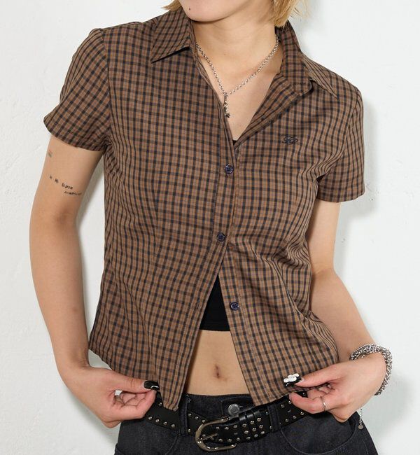  「【新色追加】ASSORTED COMPACT DARTS SHIRT」|シャツ・ブラウス|ブラウン