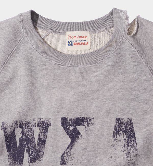  「【From Vintage】 WRONGダメージ半袖スウェット  / 2サイズ」|Tシャツ・カットソー|