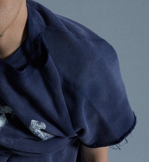  「【From Vintage】 WRONGダメージ半袖スウェット  / 2サイズ」|Tシャツ・カットソー|