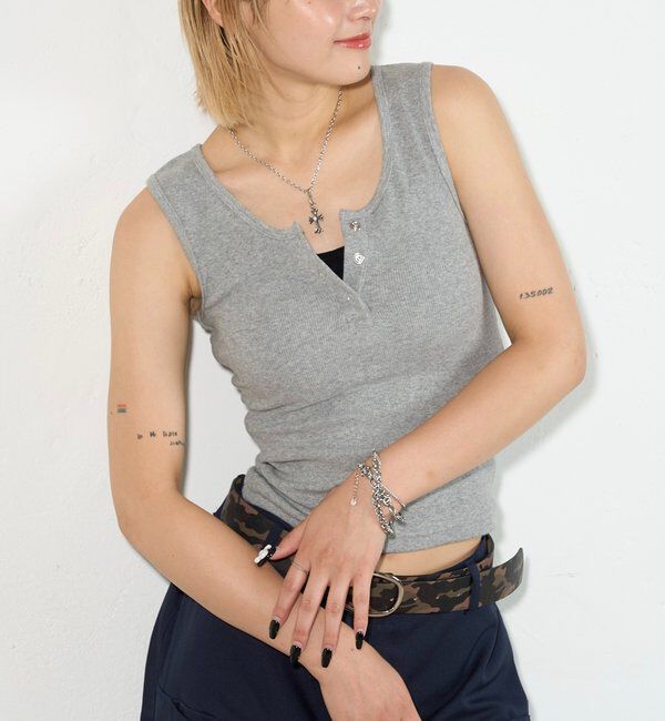  「リングドットタンクトップ」|キャミソール|