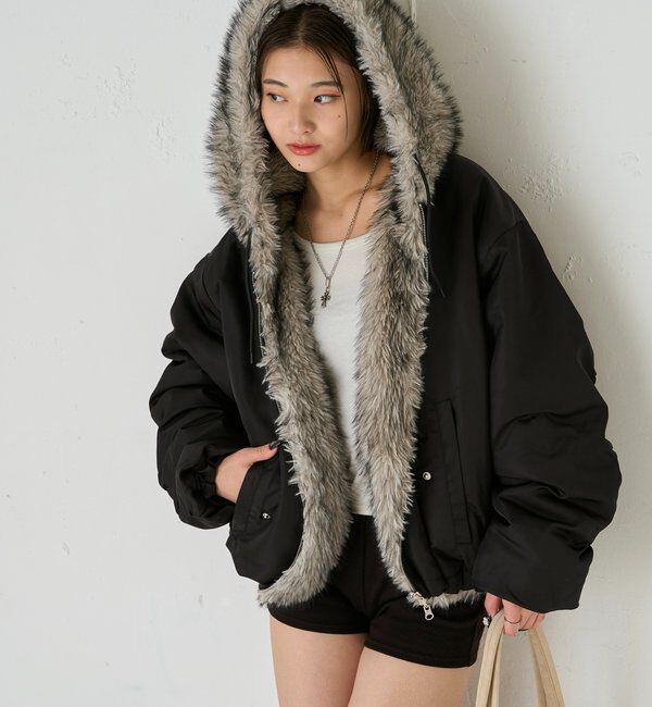  「【お気に入りNO.1】2WAY REVERSIBLE FUR BLOUSON 」|ブルゾン・スタジャン|