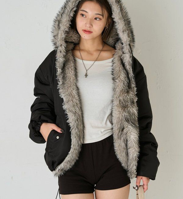  「【お気に入りNO.1】2WAY REVERSIBLE FUR BLOUSON 」|ブルゾン・スタジャン|