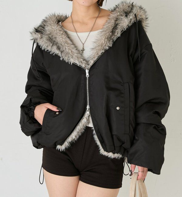  「【お気に入りNO.1】2WAY REVERSIBLE FUR BLOUSON 」|ブルゾン・スタジャン|