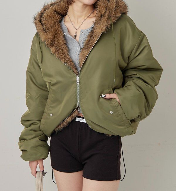  「【お気に入りNO.1】2WAY REVERSIBLE FUR BLOUSON 」|ブルゾン・スタジャン|