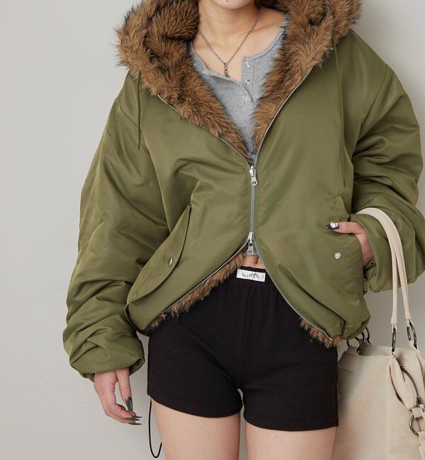  「【お気に入りNO.1】2WAY REVERSIBLE FUR BLOUSON 」|ブルゾン・スタジャン|