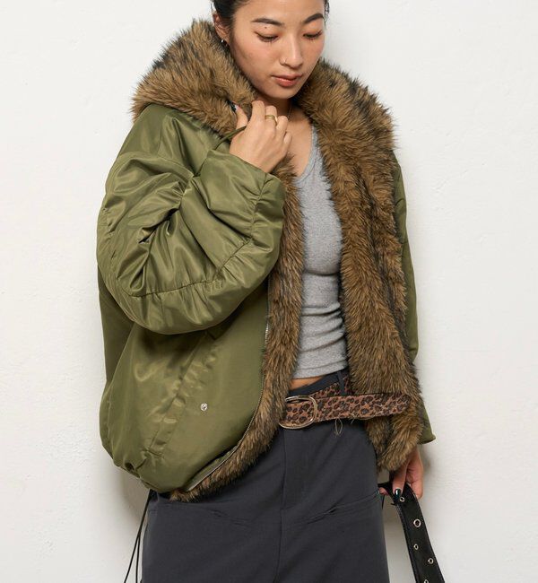  「【お気に入りNO.1】2WAY REVERSIBLE FUR BLOUSON 」|ブルゾン・スタジャン|