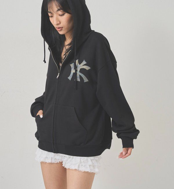  「【KOOKY'N/クーキー】KY LOGOZIPHOODIE」|パーカー|