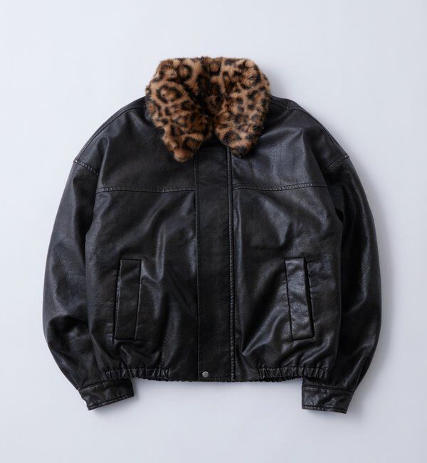  「3-WAY VINTAGE-LIKE LEATHER BOA BLOUSON」|ブルゾン・スタジャン|