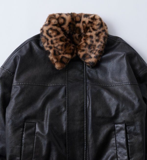  「3-WAY VINTAGE-LIKE LEATHER BOA BLOUSON」|ブルゾン・スタジャン|